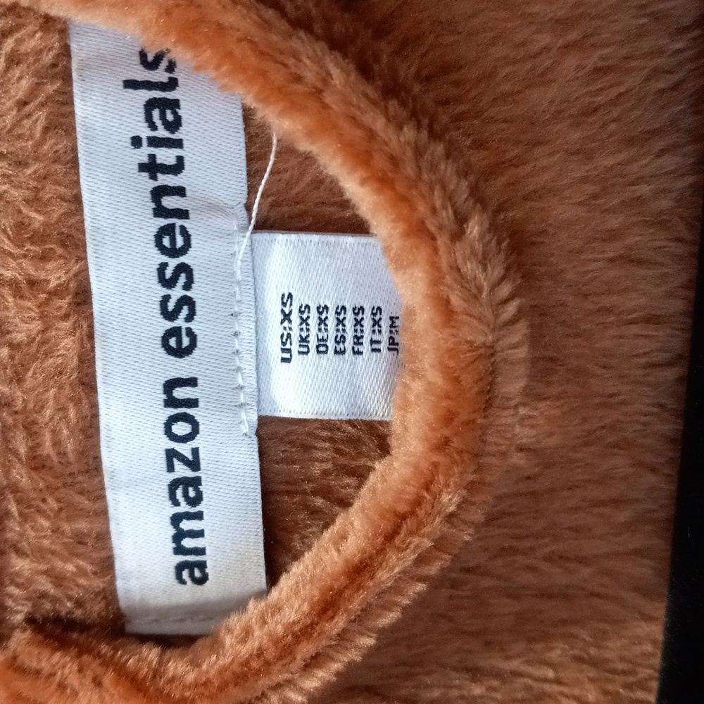 Amazon Essentials Cozy Brown Women's Robe Size XS - Picture 3 of 10